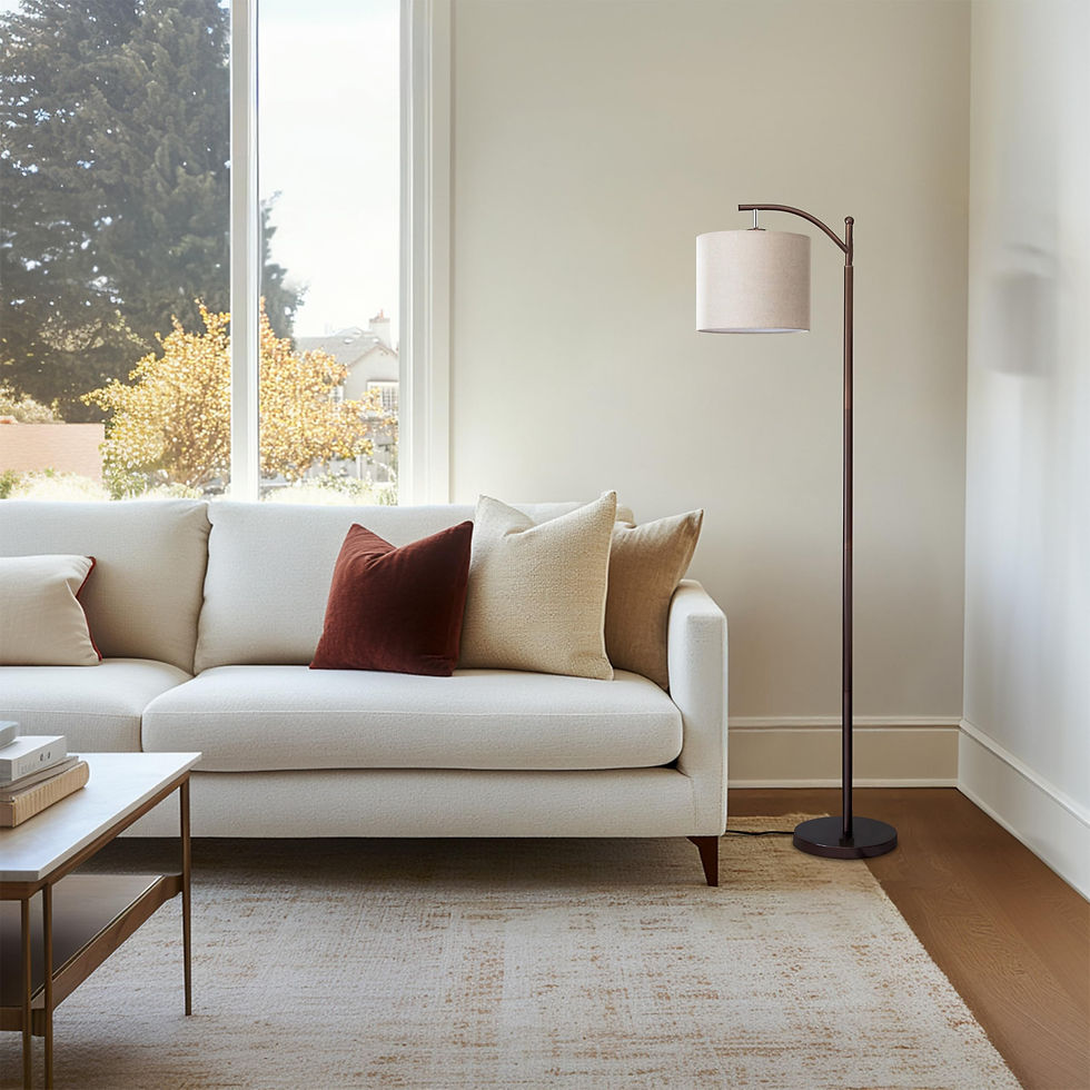 Thumbnail: Modern Curved LED Florr Lamp | Contemporary Standing Light