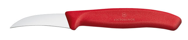 Victorinox Tourniermesser, klinge gebogen 6 cm Schälmesser rot