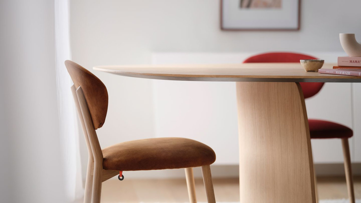MOBITEC - table Dolmen organique 270 cm chêne E11