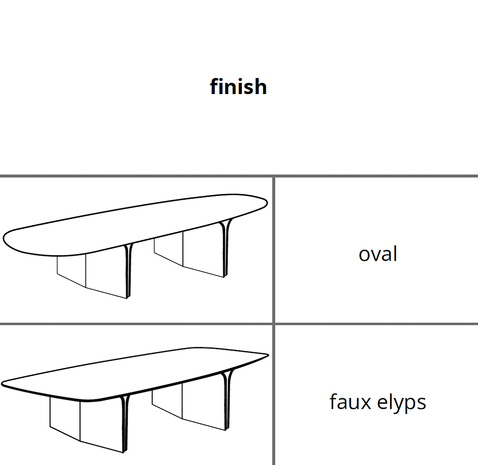 Miniature : JOLI table Arcs 250cm