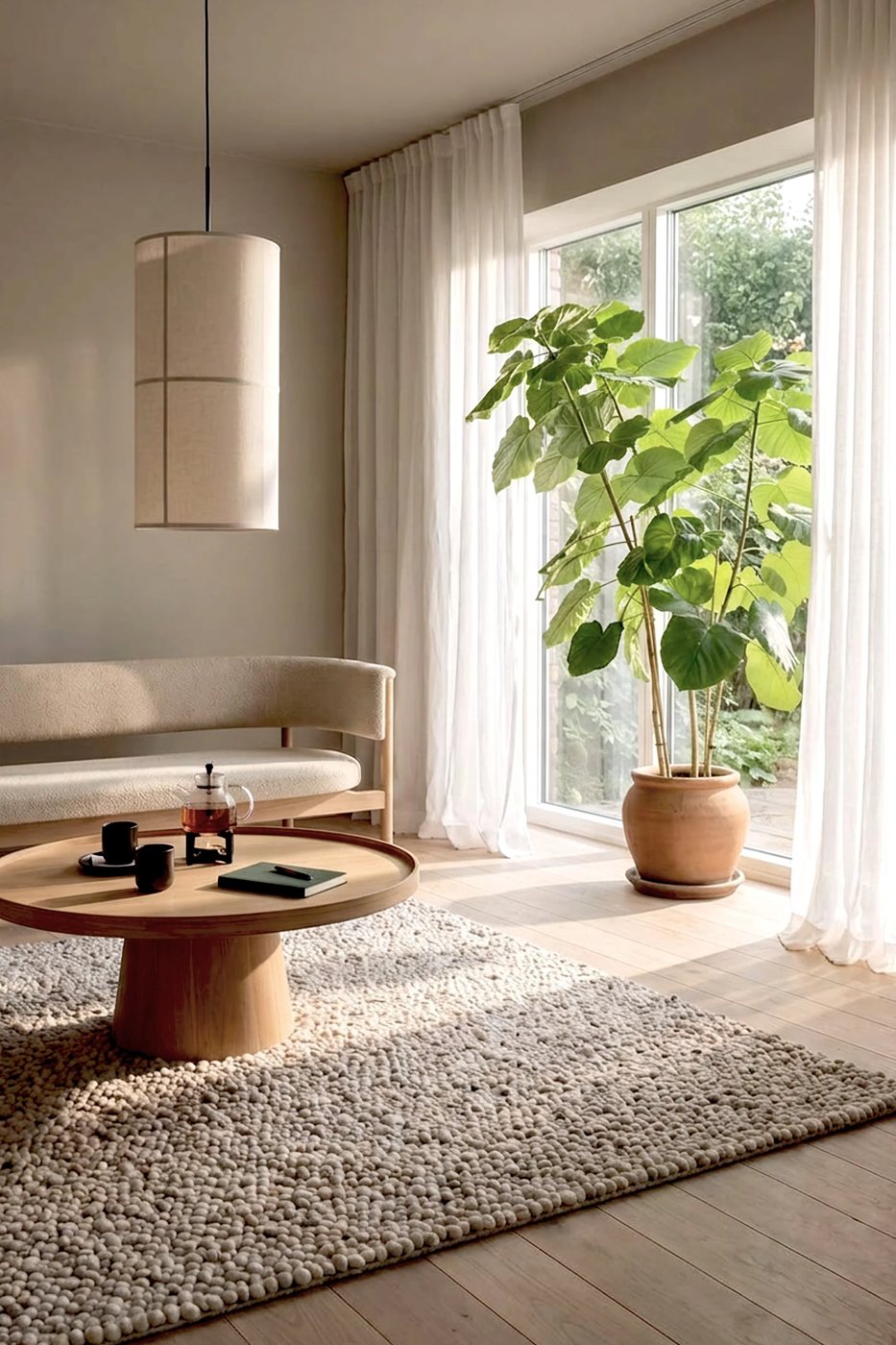 Tapis Wool&Wire en laine bouillie