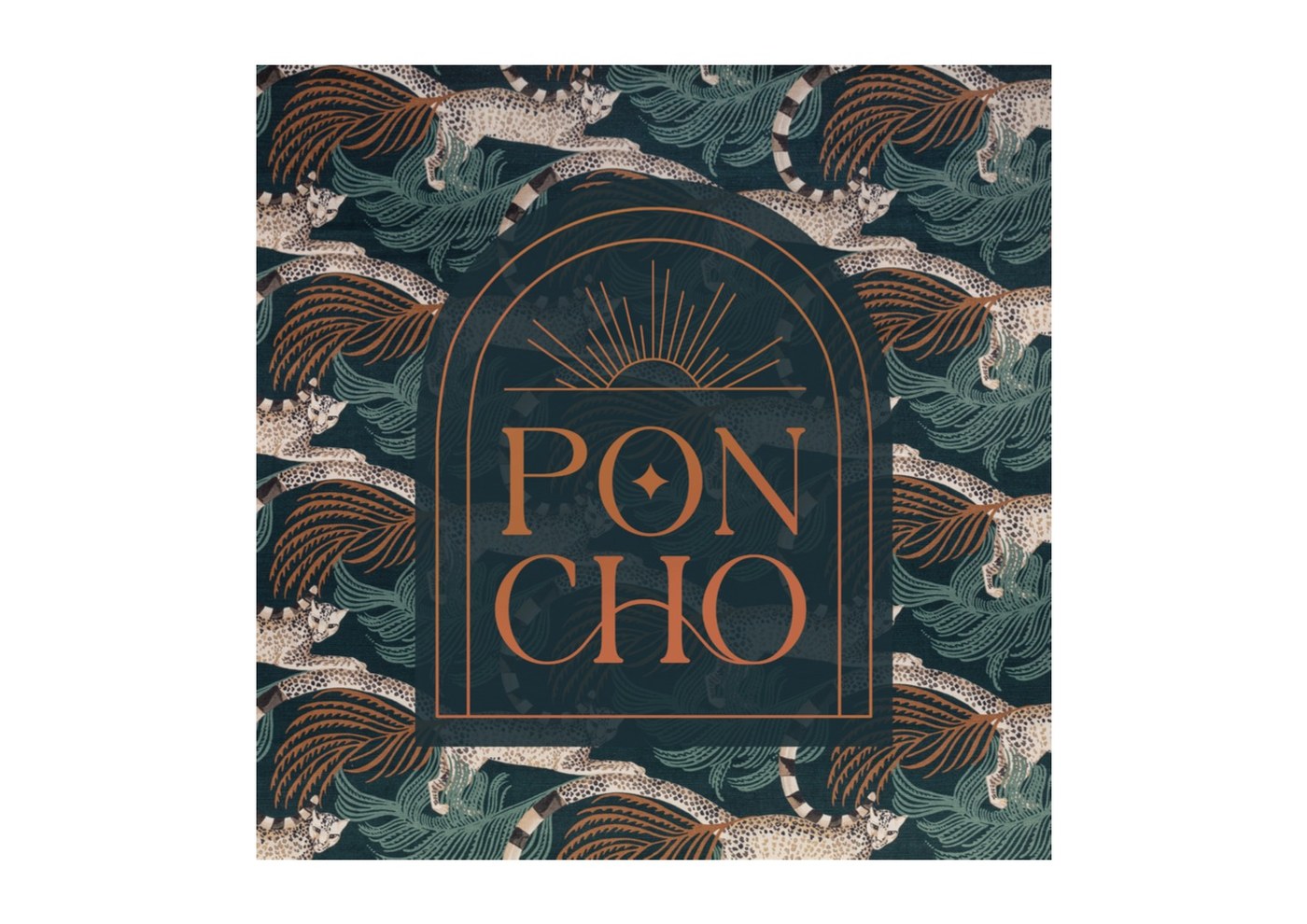 Piste 3 : Poncho en arche, soleil et motif léopard