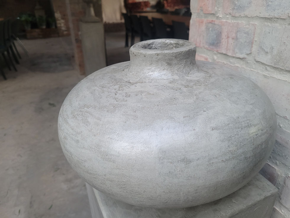 Thumbnail: Kalbas Decor Pot & Pedestal in Stoneseal