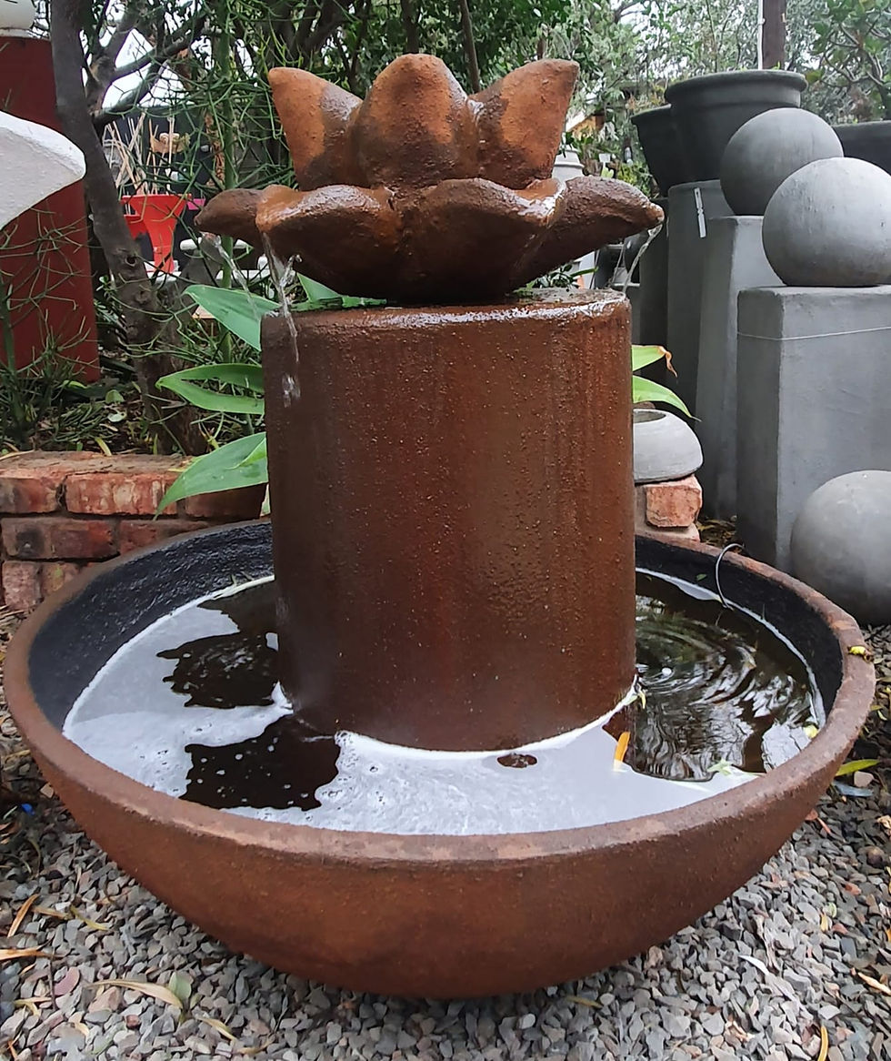 Thumbnail: Lotus Cement Flower Fountain.