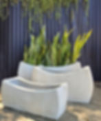 Thumbnail: Wave Slimline Planter Small Cement