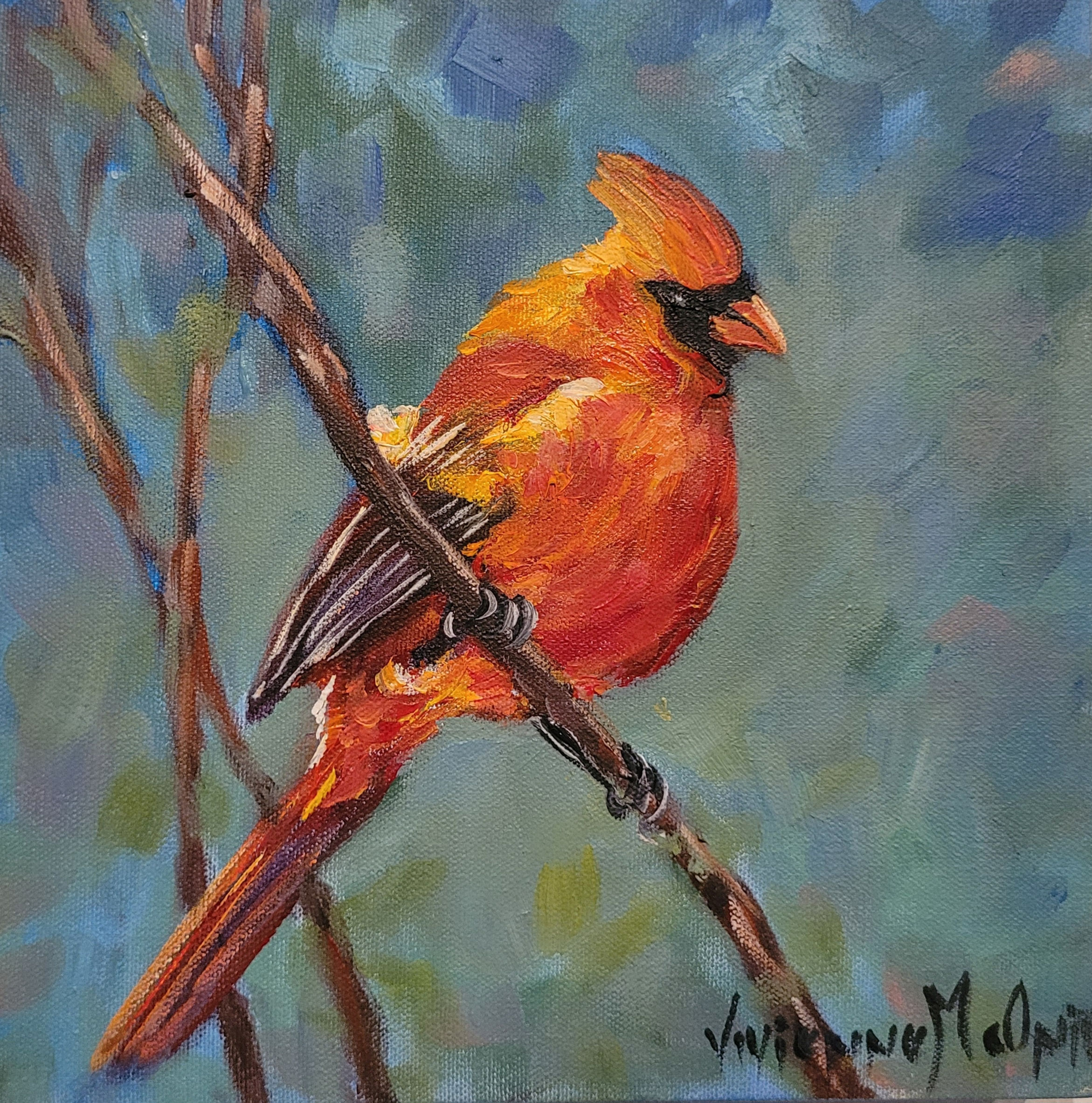 BISHOP BIRD MIXED MEDIA (250 mm x 250 mm)