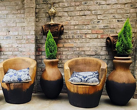 lombardy relaxer conrete chair patio furniture