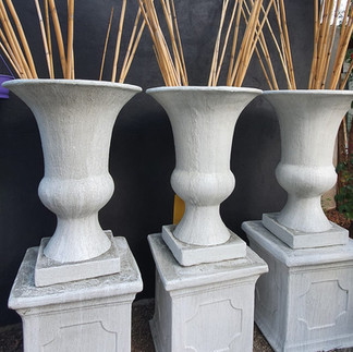 Ann Large on Florence Pedestal with Bamboo