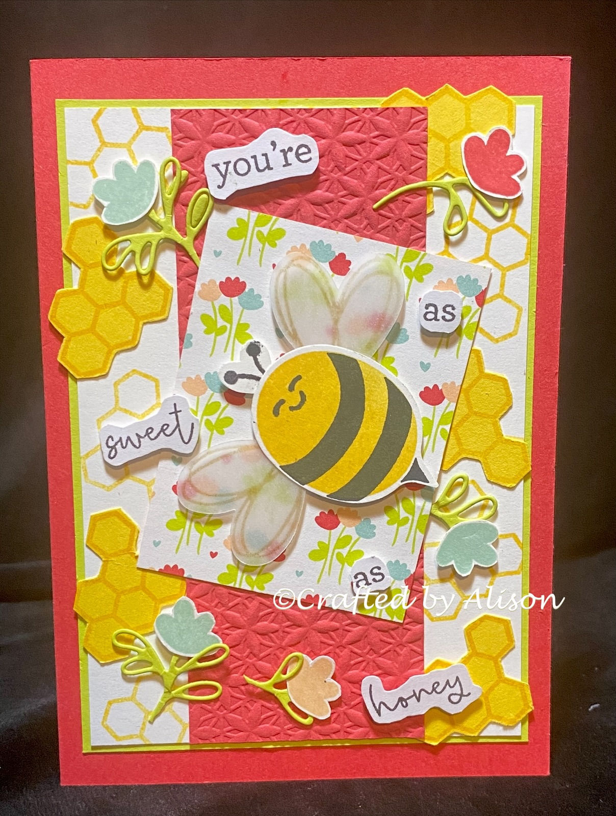Bee Mine 'Sweet as Honey' greeting card