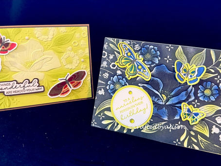 23/9/26 Mid week post #233 - Ways to use the Butterfly Flight decorative masks