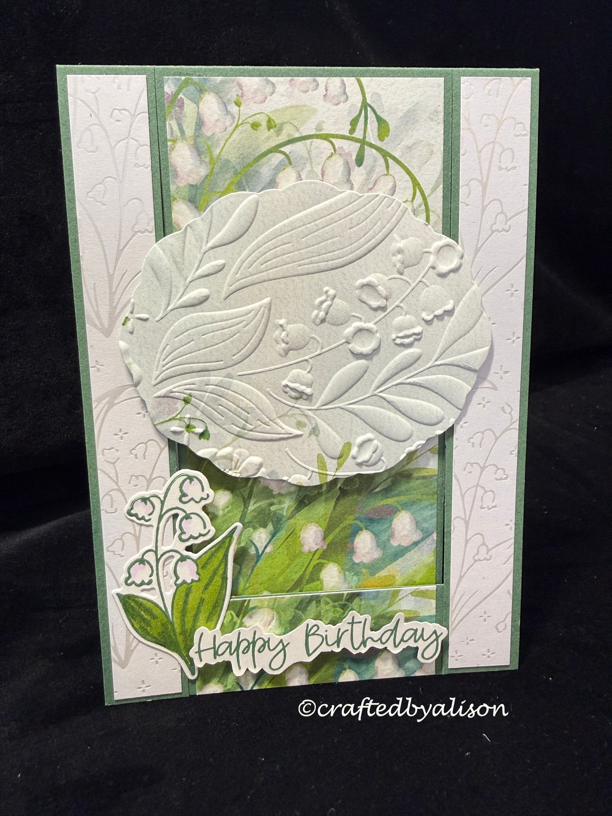 Valley in Bloom split panel birthday card