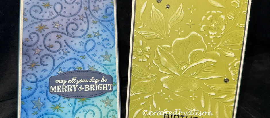 13/9/26 Creative ways to use embossing folders pt 2
