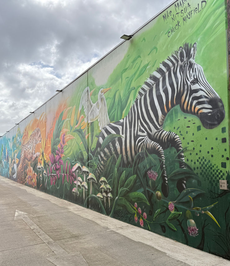 public art walking tour, animal laneway wall mural, Werribee art