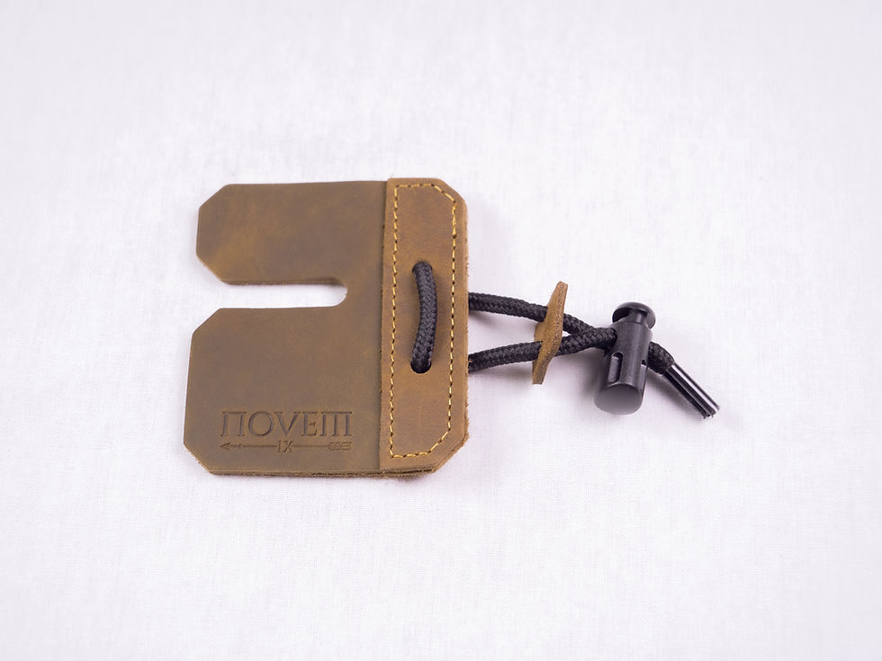 Thumbnail: Brown Leather Archery Tab