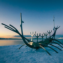 Viking Boat Sculpture