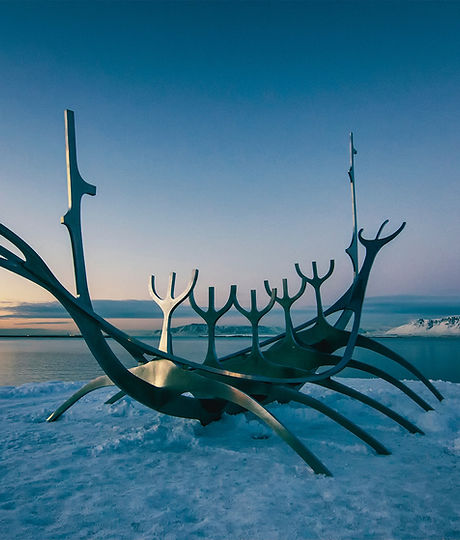 Viking Boat Sculpture