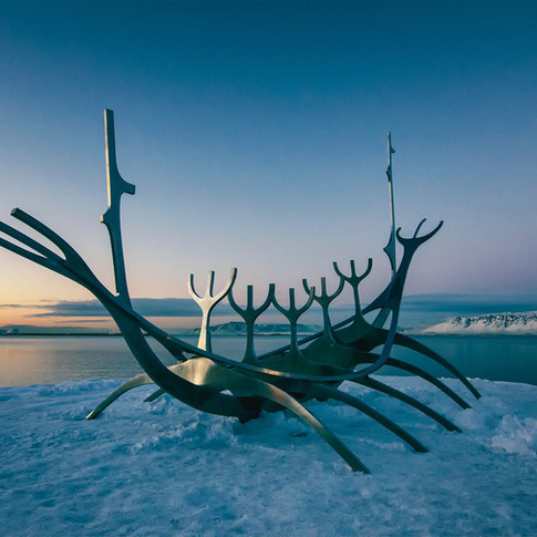 Viking Boat Sculpture