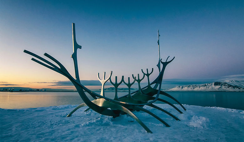Viking Boat Sculpture