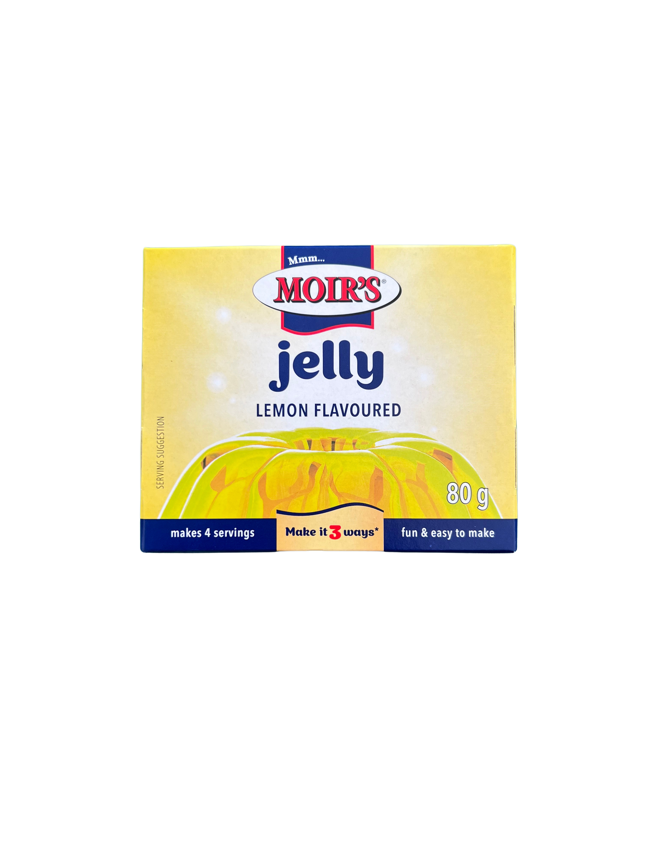 Moirs Jelly Powder Lemon 80g Packet