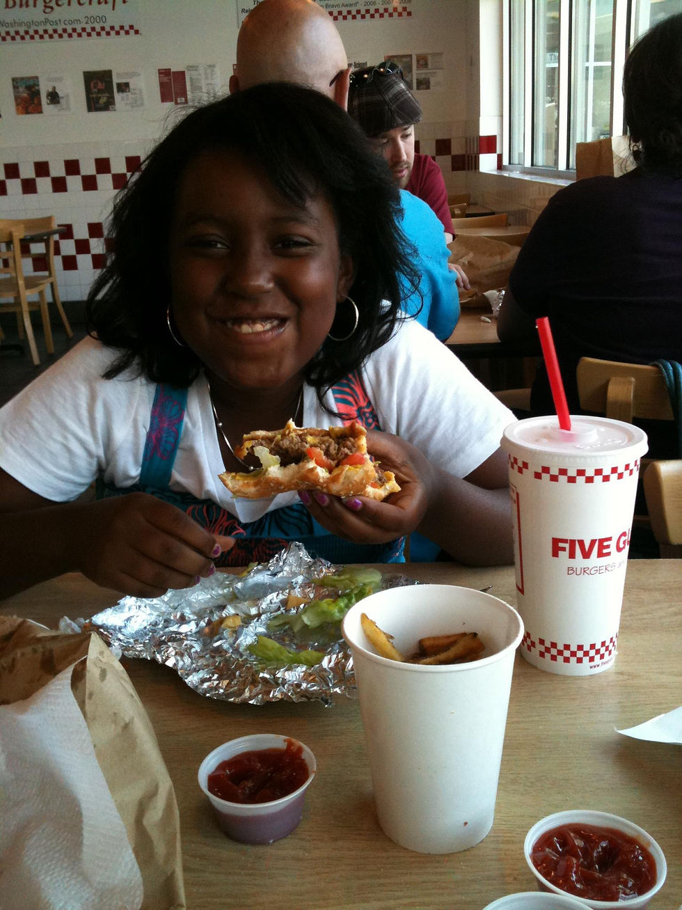 Me at Five Guys