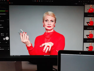 Styling für Werbekampagne der Sparkasse