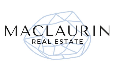 Brie MacLaurin Real Estate logo that uses a illustration of a sapphire