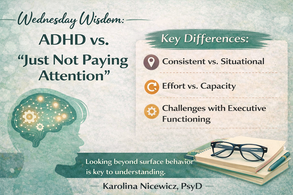 ADHD vs. “Just Not Paying Attention”