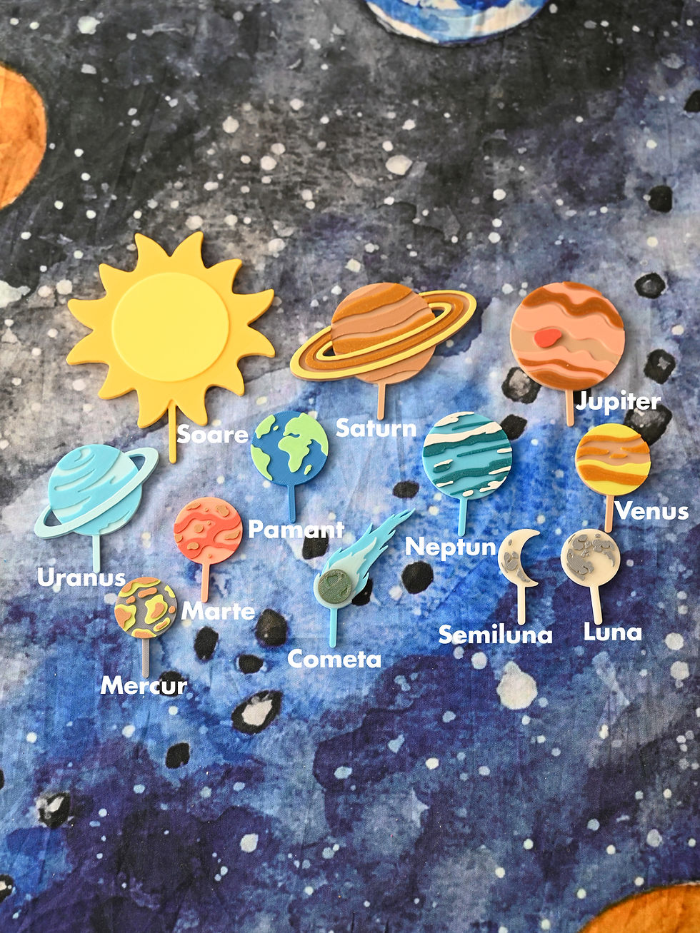 Peg-uri Fosforescente Sistem Solar Geoboard planete soare luna cometa activitati copii jucarii montessori waldorf autism