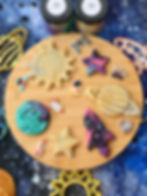 plastilina naturala universul sclipitor nebuloasa praf stele sclipici montessori waldorf plastelina spatiu cosmos prescolar