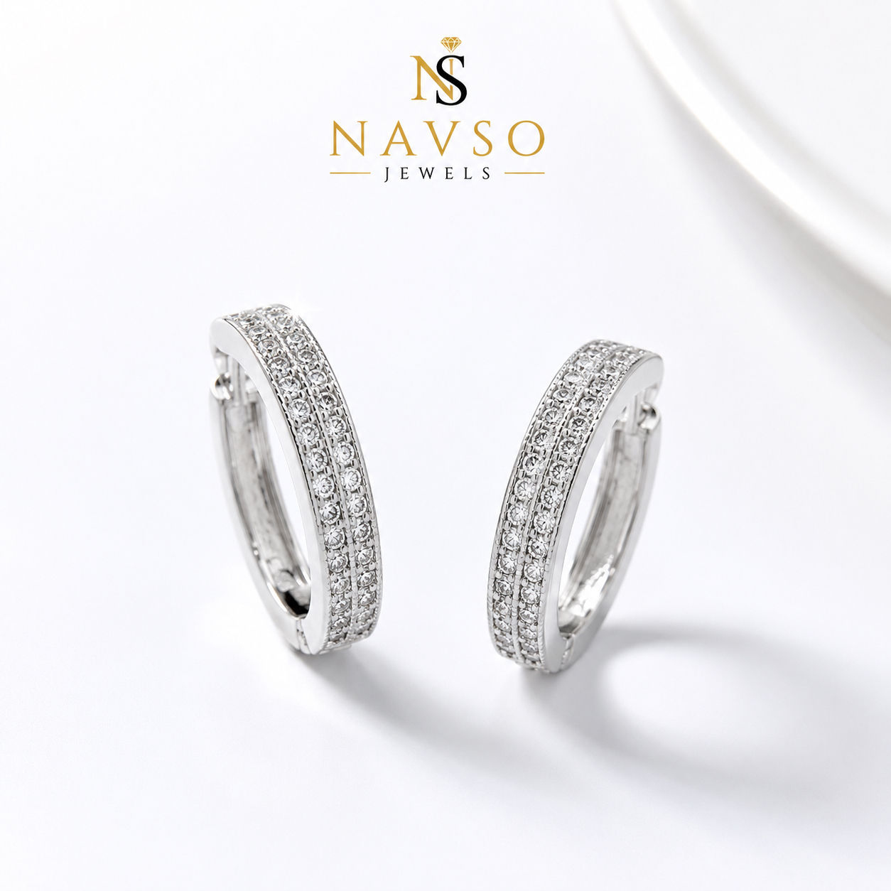 Aurielle Silver Hoop Earrings