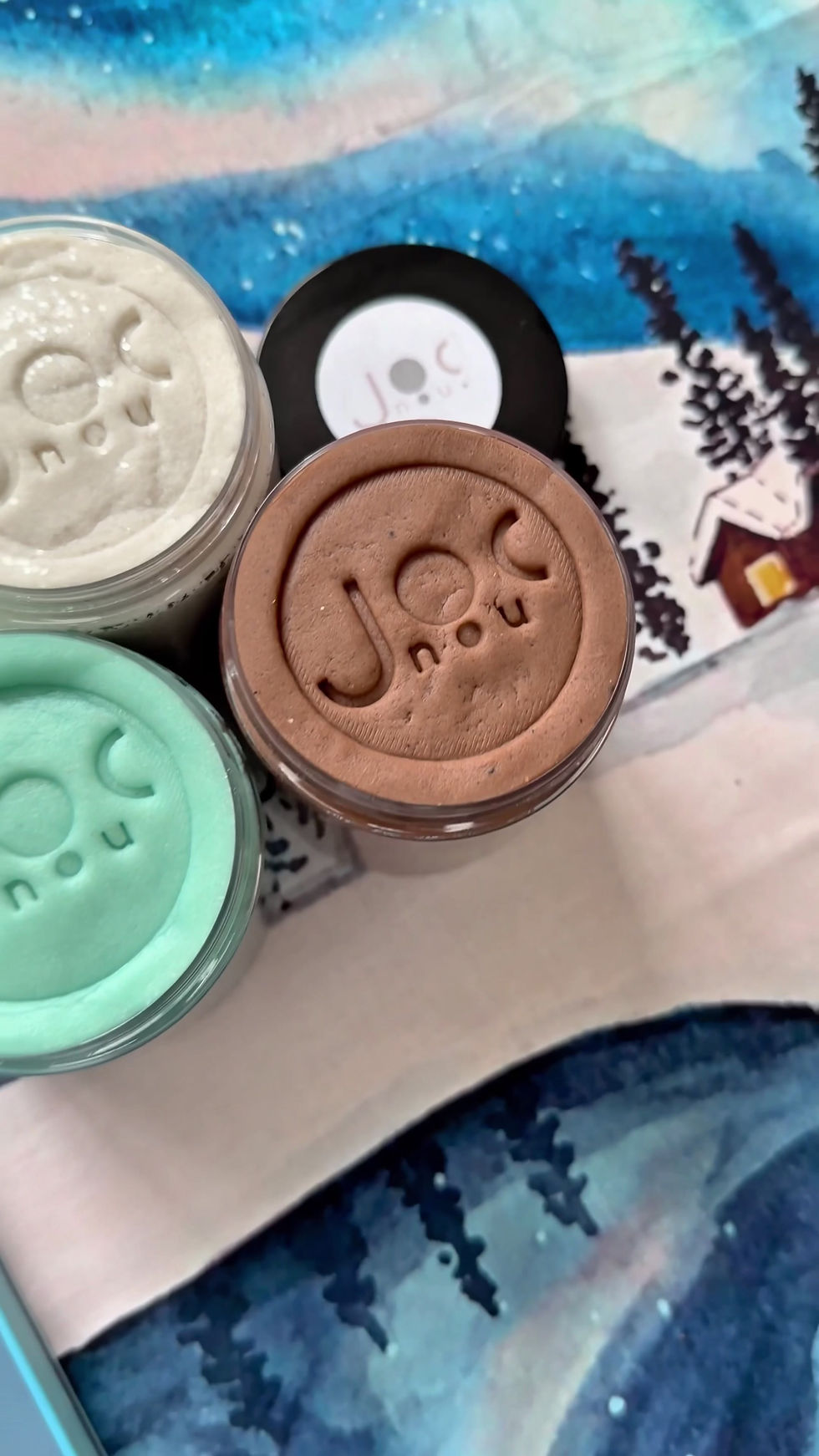 Miniatură: plastilina naturala aventura arctica organica alb albastru turcoaz maro joaca senzoriala montessori homeschool plastelina