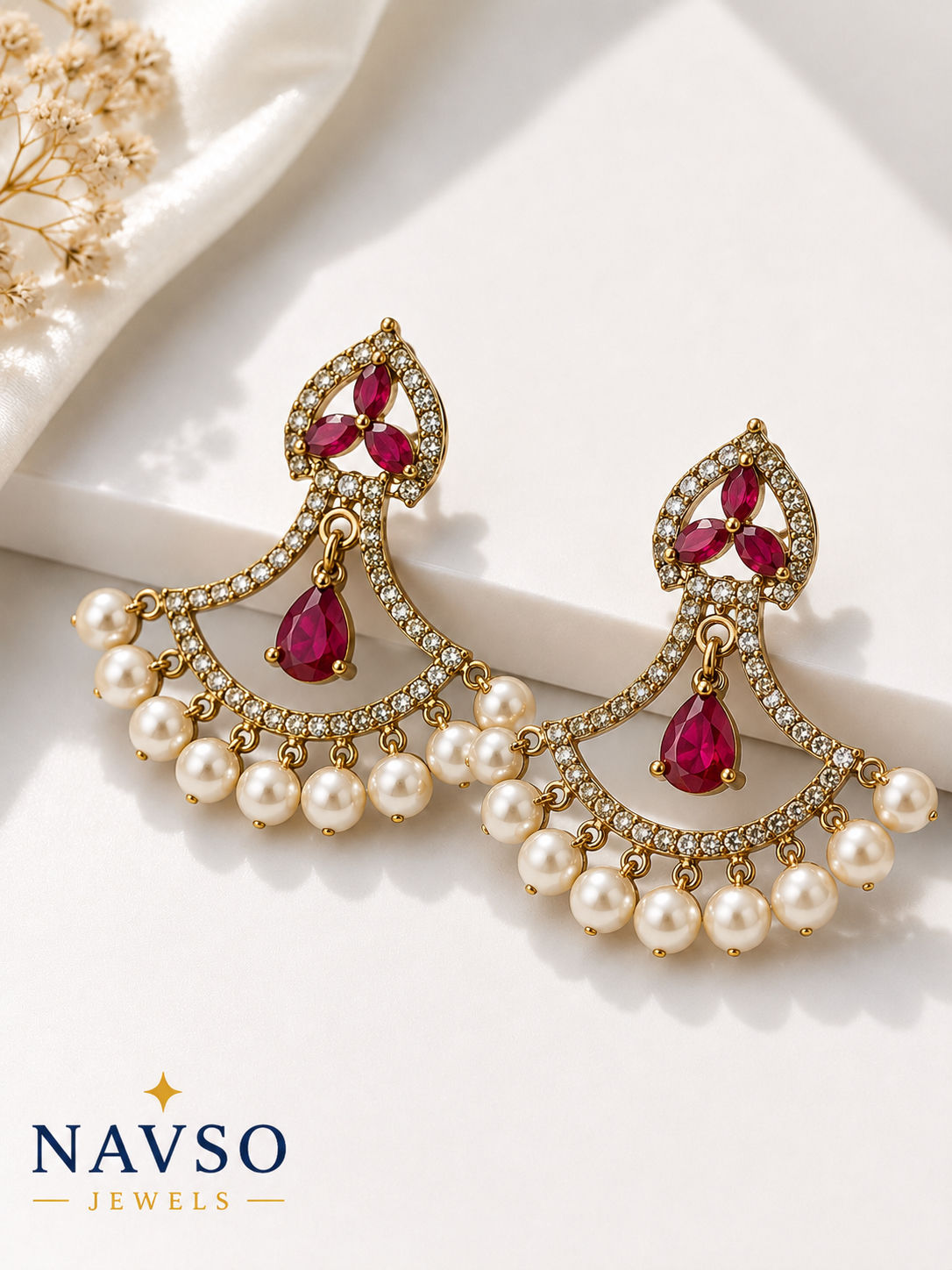 Ruby Pop Luxe Earrings