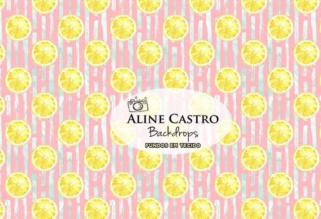 Fundo Fotográfico em Tecido - Limão