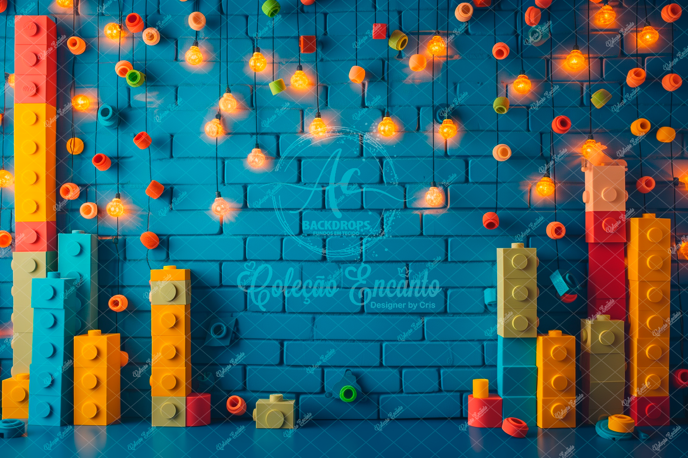 Fundo Fotográfico em Tecido - Lego / Brinquedo - Encanto 3D