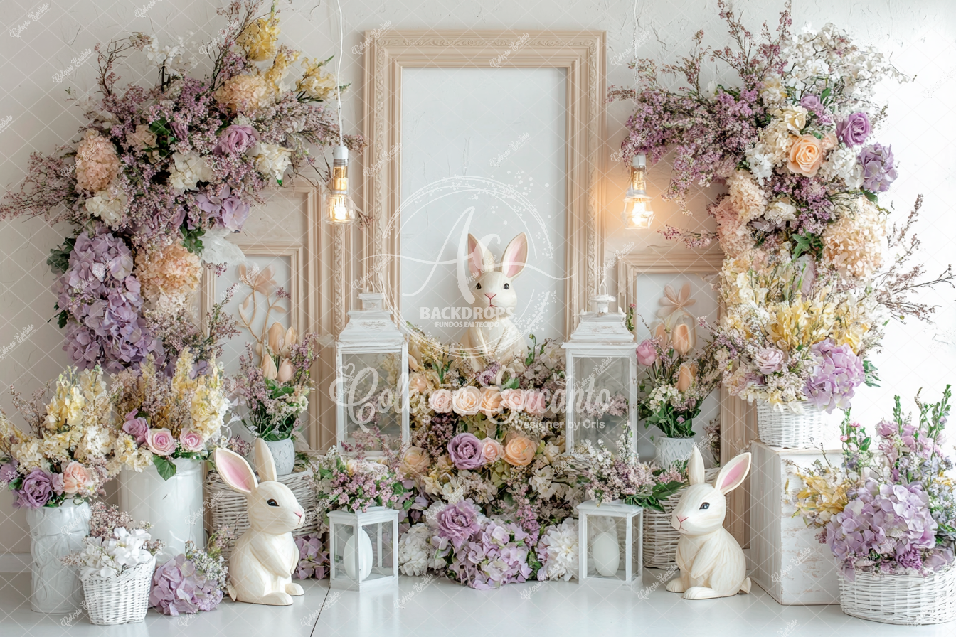 Fundo Fotográfico em Tecido - Páscoa - Encanto 3D