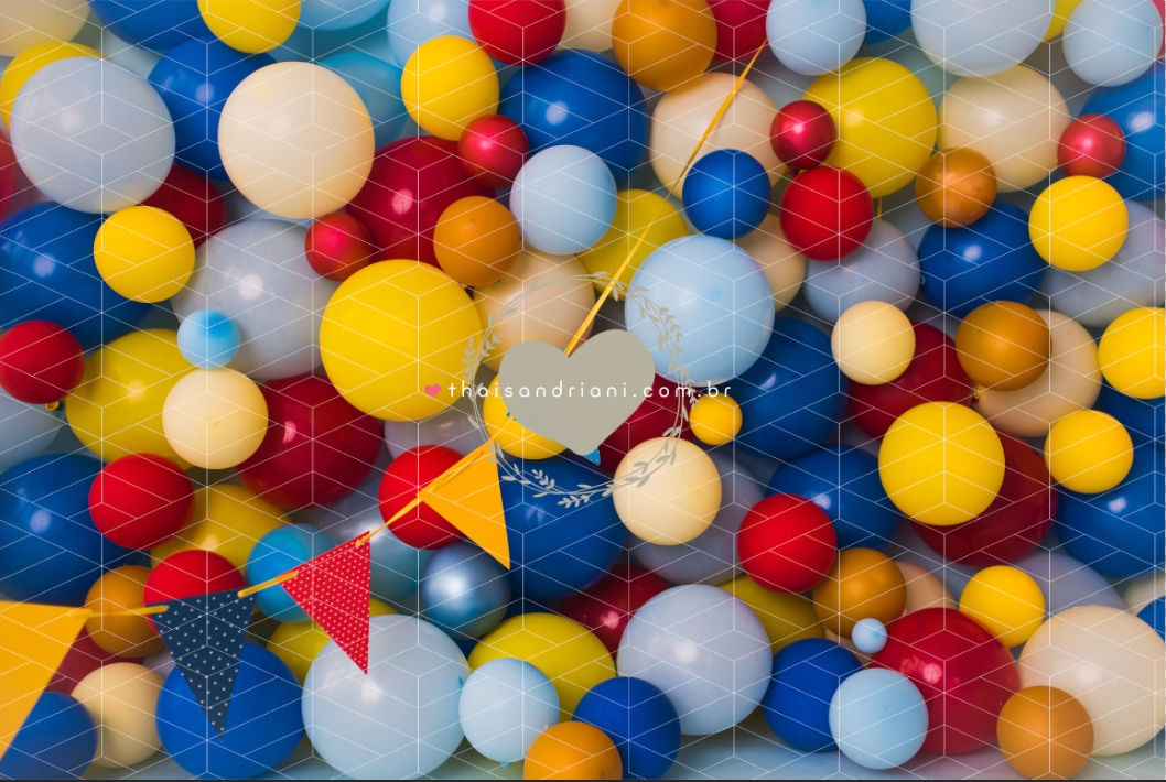Fundo Fotográfico em Tecido - Balão - Thais Andriani