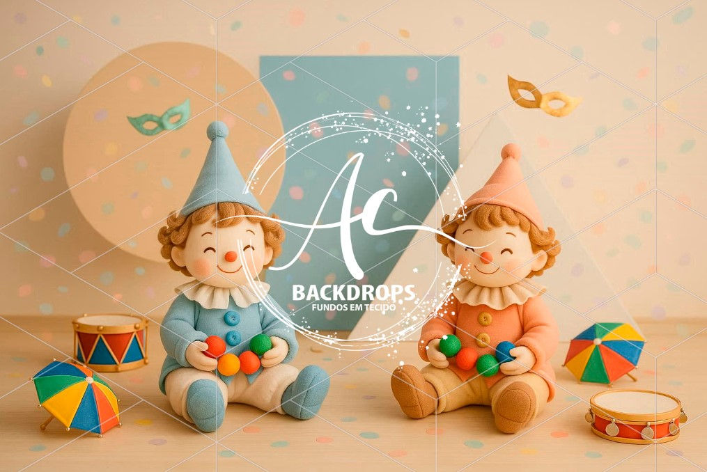 Fundo Fotográfico em Tecido - Carnaval