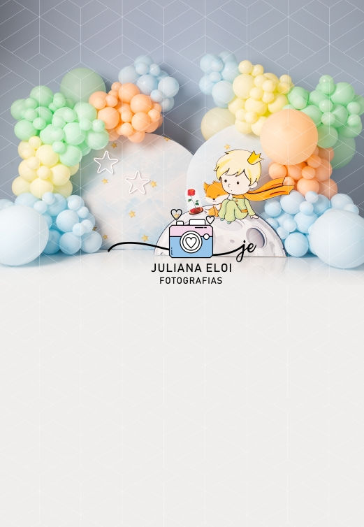 Miniatura: Fundo Fotográfico em Tecido - Pequeno Príncipe - Juliana Eloi