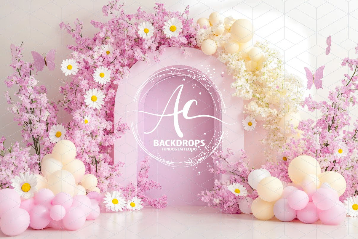 Fundo Fotográfico em Tecido - Borboleta