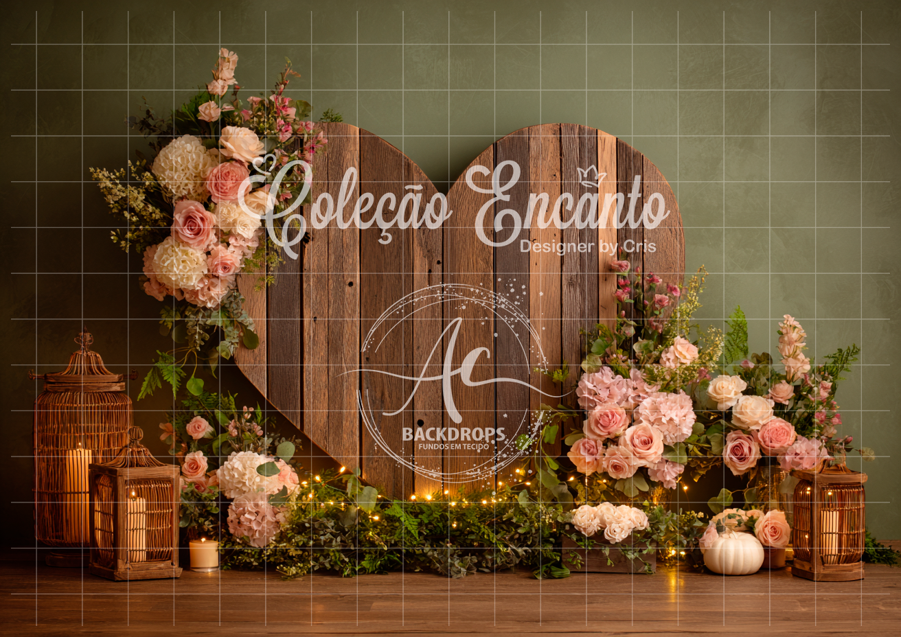 Fundo Fotográfico em Tecido - Dia das Mães - Coleção Encanto 3D