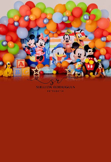 Miniatura: Fundo Fotográfico em Tecido - Turma do Mickey - Shelida
