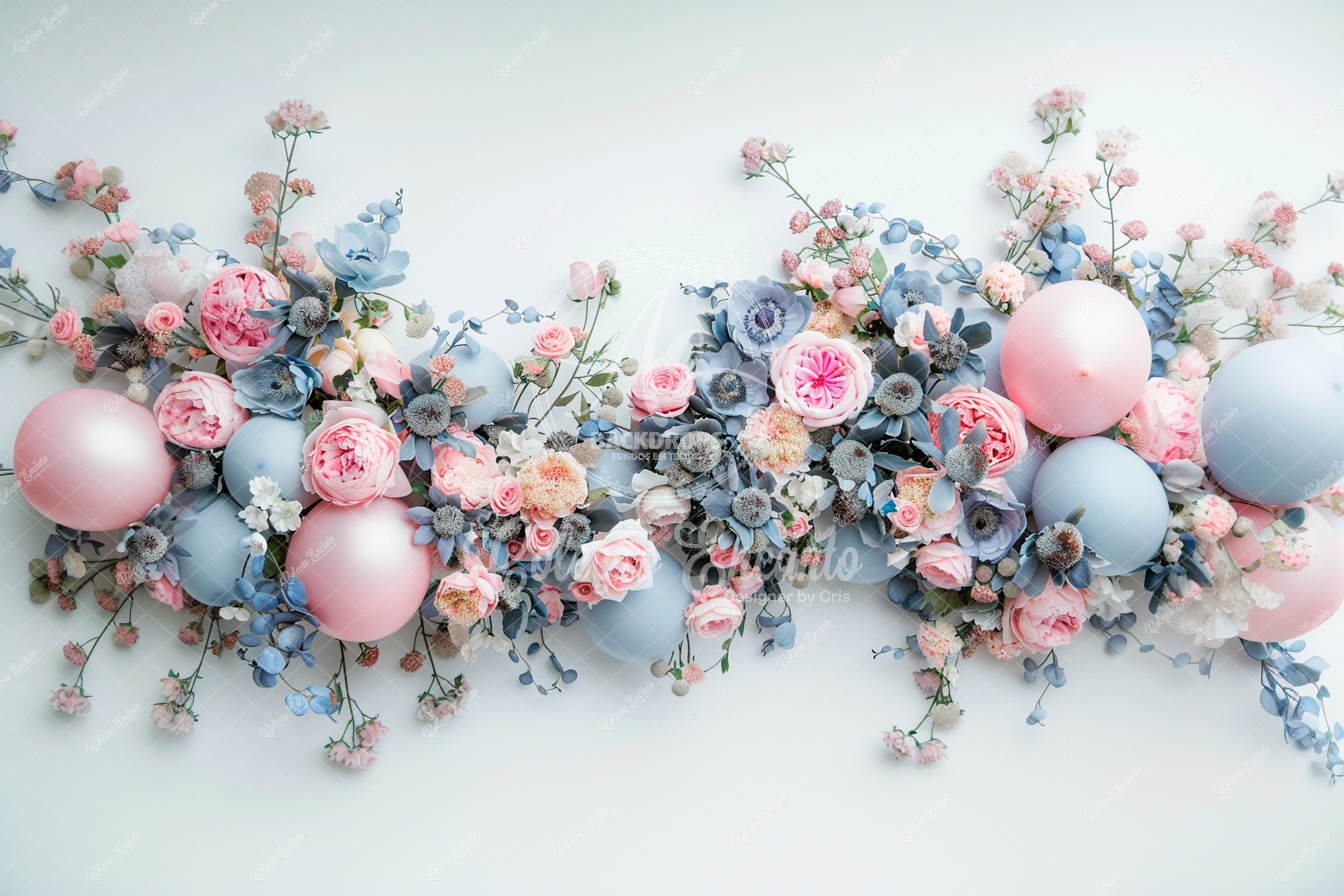 Fundo Fotográfico em Tecido -  Smash Balões - Coleção Encanto 3D