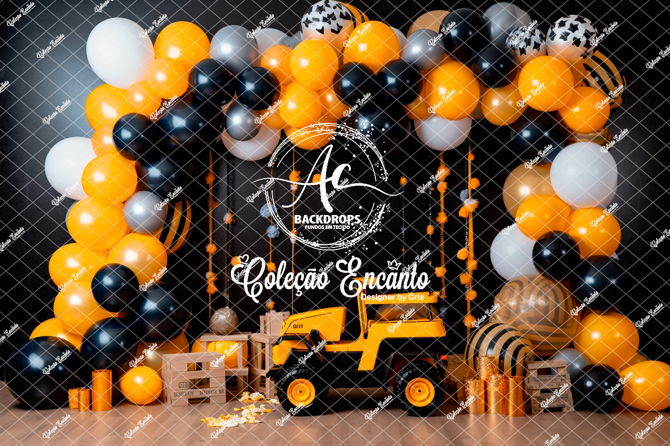 Fundo Fotográfico em Tecido - Trator - Encanto 3D