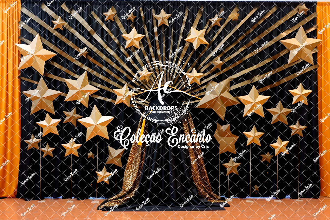 Fundo Fotográfico em Tecido - Formatura - Encanto 3D