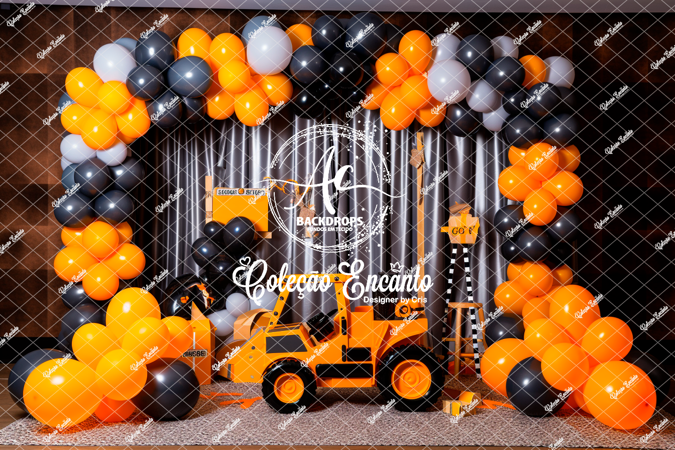 Fundo Fotográfico em Tecido - Trator - Encanto 3D