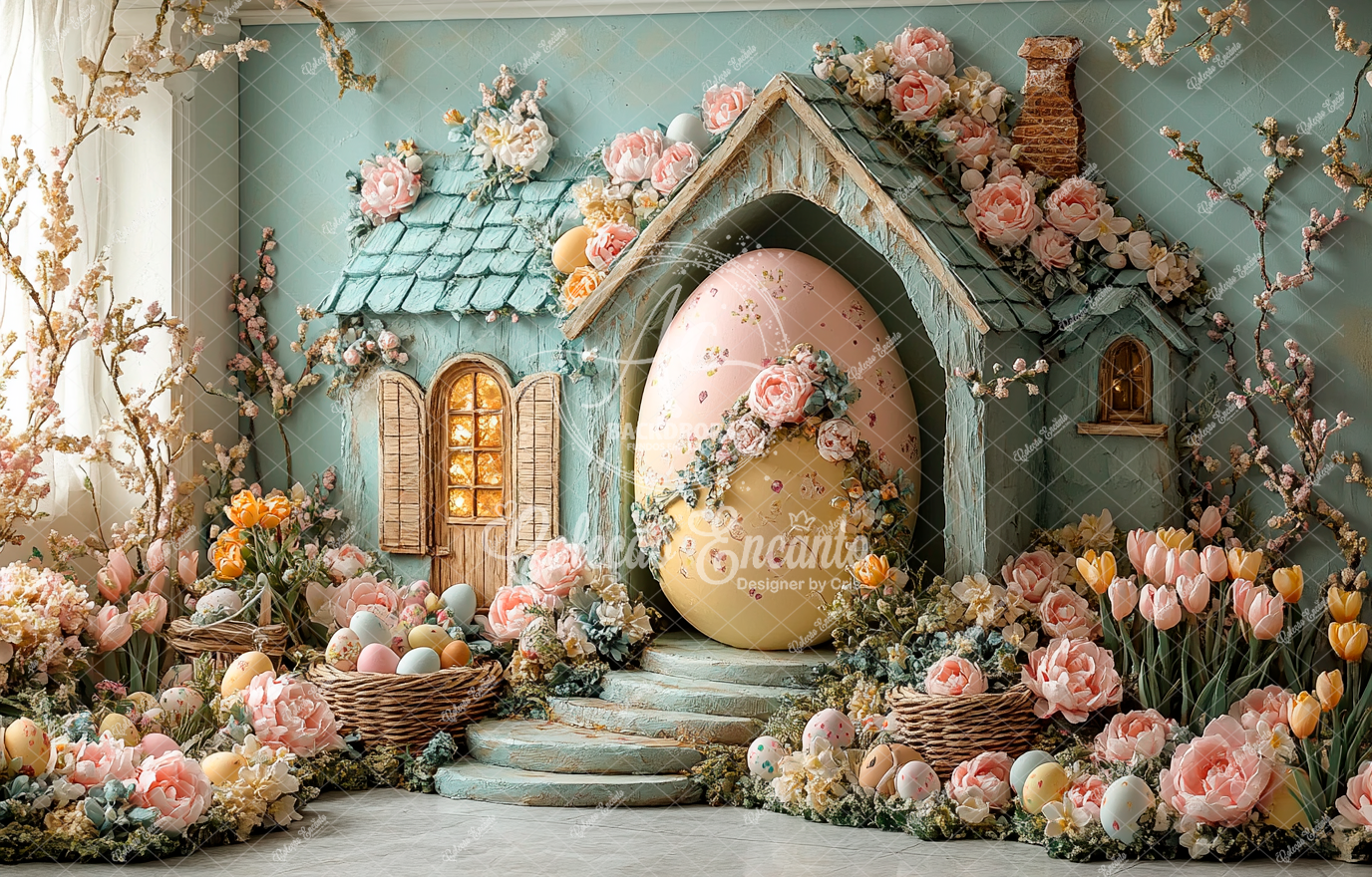 Fundo Fotográfico em Tecido - Páscoa - Encanto 3D