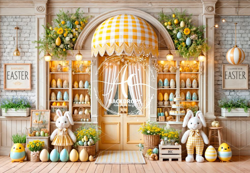 Fundo Fotográfico em Tecido - Páscoa - Aline Castro 3D