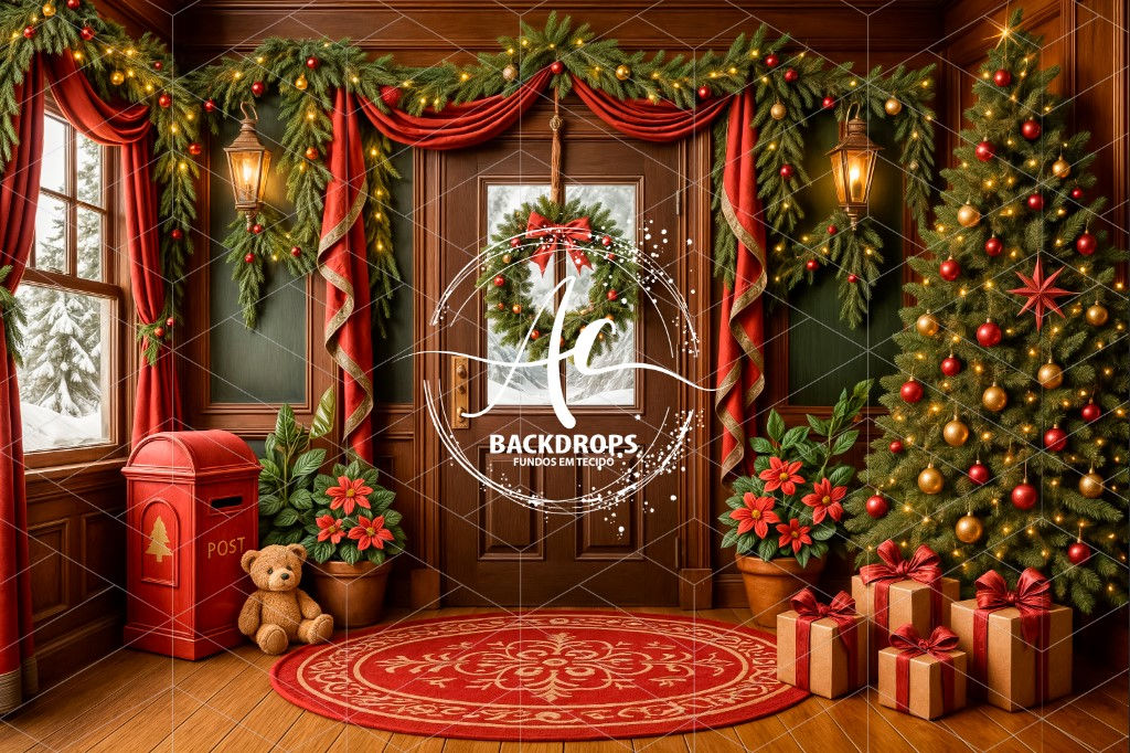 Fundo Fotográfico em Tecido - SALA _ Natal 2025