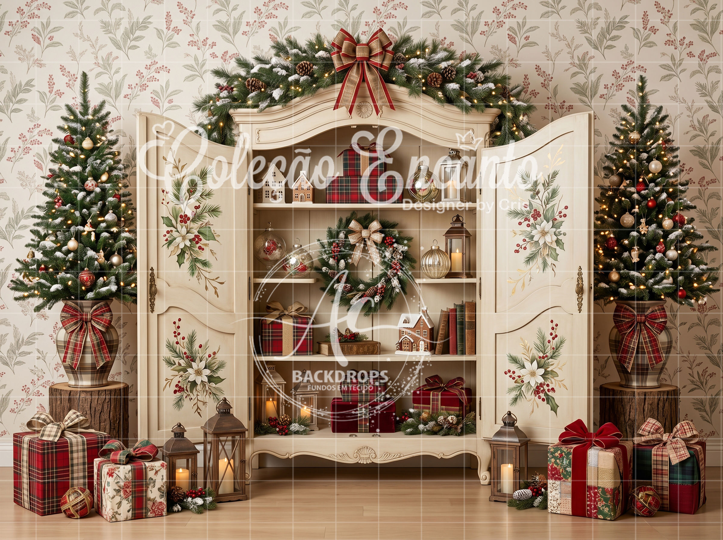 Fotográfico em Tecido - Natal 2026 - Coleção Encanto 3D