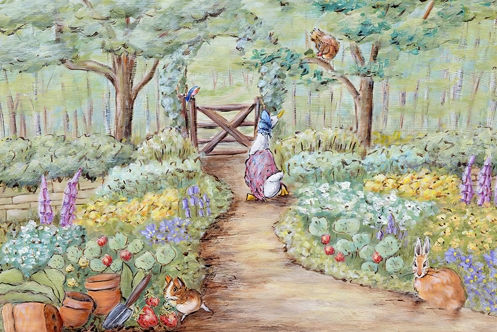 Fundo Fotográfico em Tecido - Floresta Pascoa